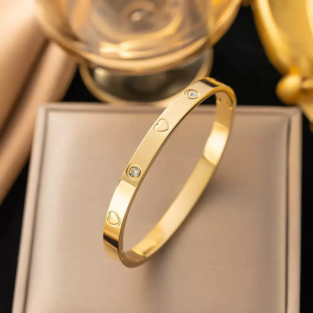 Stainless Steel Love Stone Bracelet